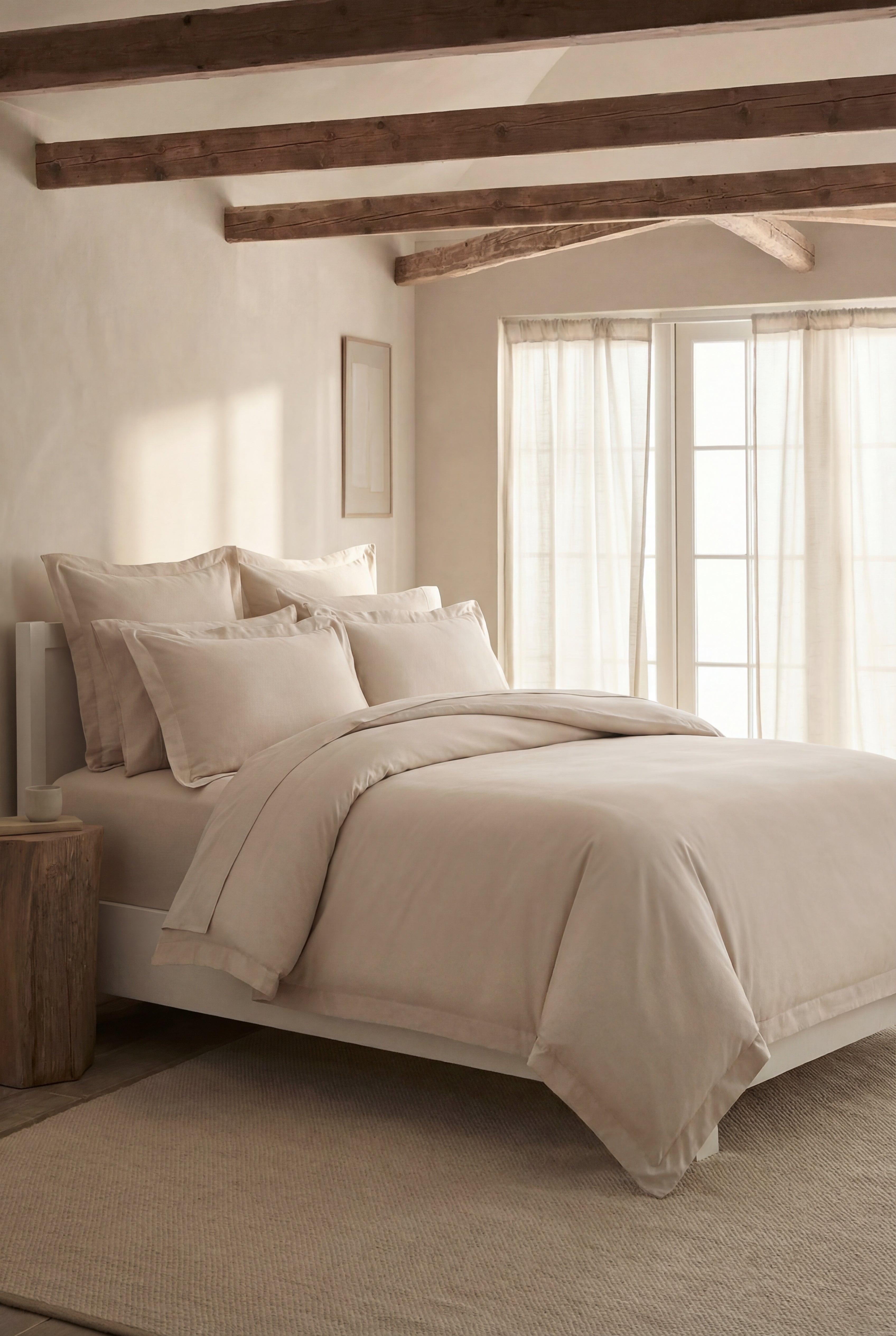 300TC Cotton Latte Duvet Cover Set