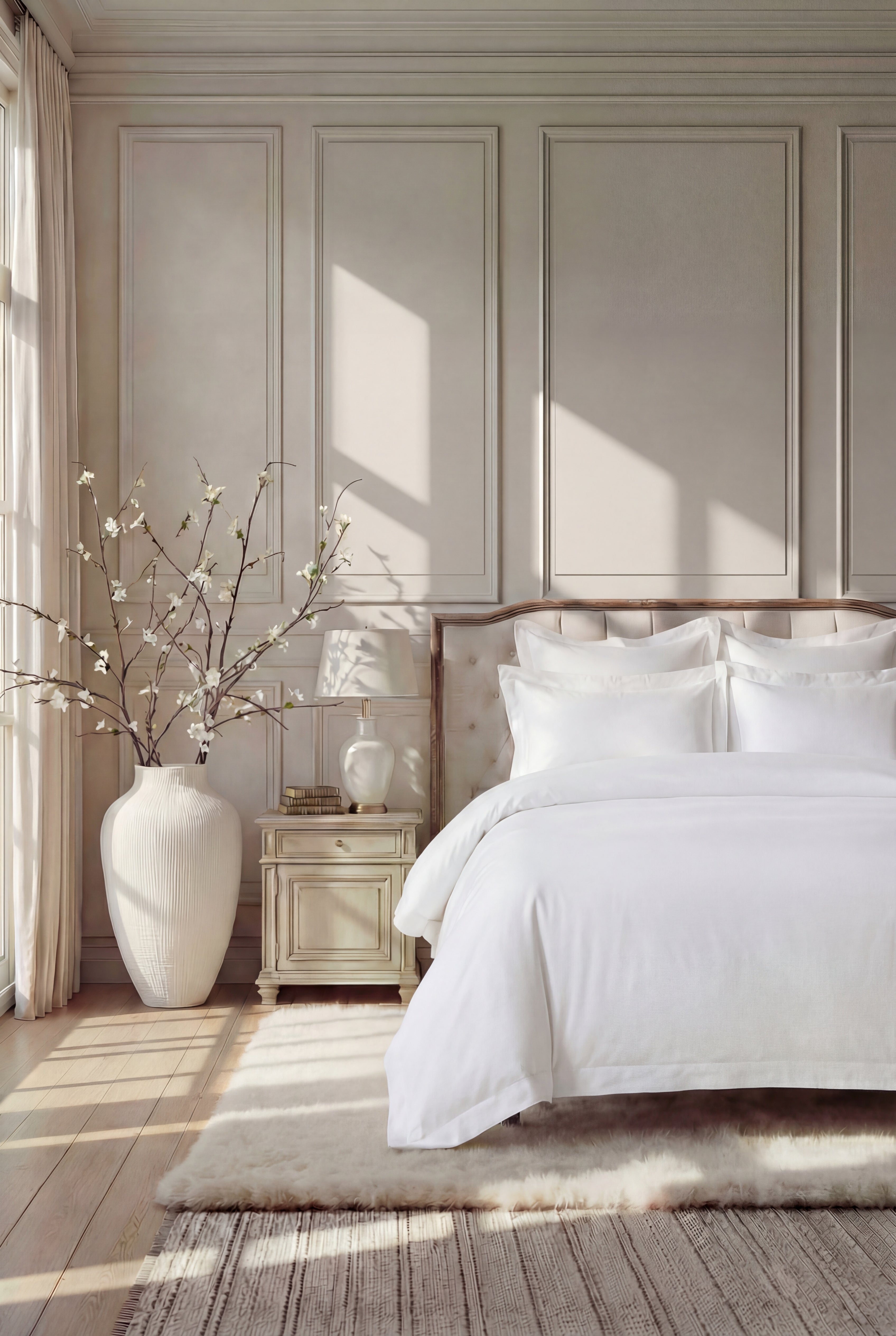 500TC Egyptian Cotton White Duvet Cover Set