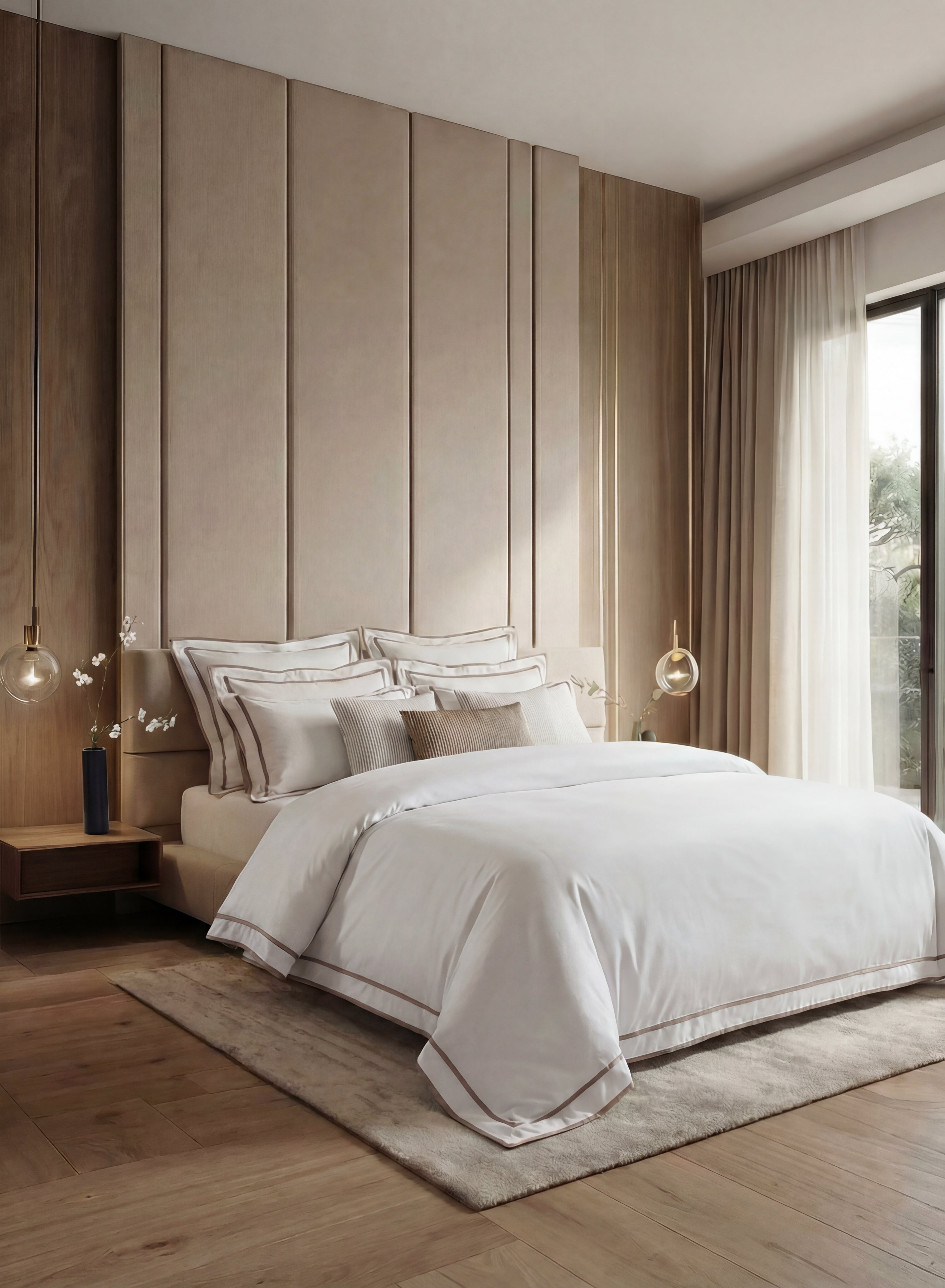 Thenney Taupe Duvet Cover Set