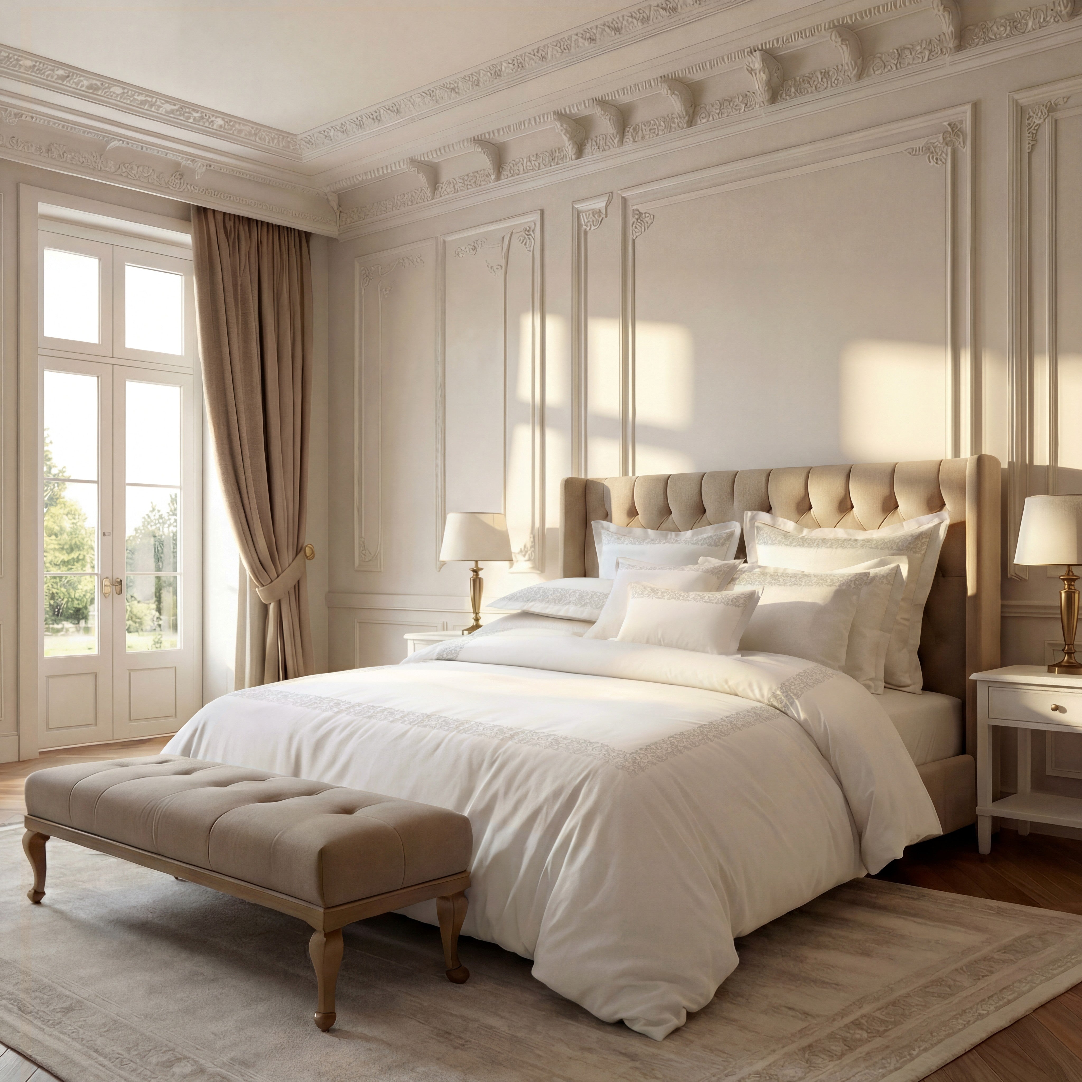 Fion Taupe Duvet Cover Set